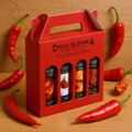 4x Chilli szósz Ajándékdoboz Piros 4x 100 ml