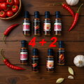 AKCIÓ 4+2 szósz / Jalapeno, Salsa, Cayenne, Habanero + 2 ingyen