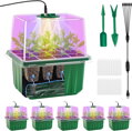 GROW BOX (2x12) 2x LED világítással, 2x 12 férőhelyes doboz + 30 db chili mag