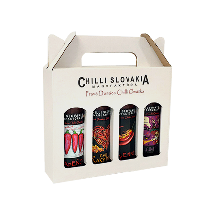 4x Chilli szósz Ajándékdoboz Fehér 4x 100 ml
