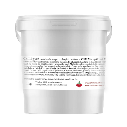 Chilli püré gasztro 1 kg (MEDIUM HOT)