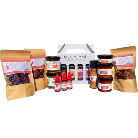 MEDIUM HOT 16 részes kedvező chilli fehér szett