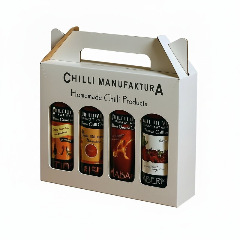 4x Chilli szósz Ajándékdoboz Fehér 4x 100 ml