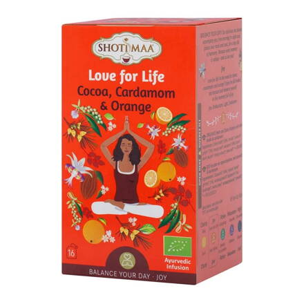  Tea kakaóval, kardamommal és naranccsal Rejoice LOVE for LIFE 16x2g
